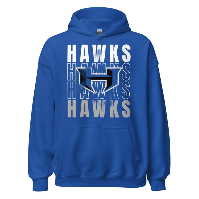 Hebron High School Hawks Royal Blue Classic Unisex Hoodie 233