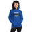 Woman wearing New Caney High School Eagles Royal Blue Classic Unisex Hoodie 234