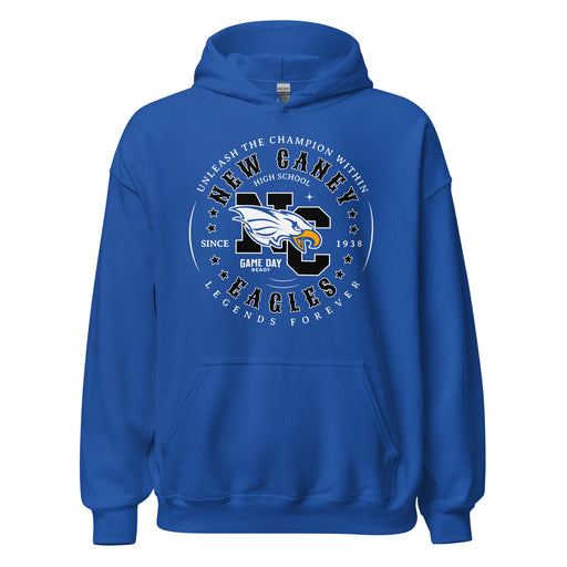 New Caney High School Eagles Royal Blue Classic Unisex Hoodie 214