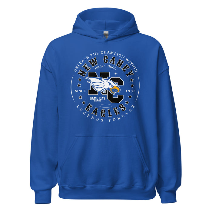 New Caney High School Eagles Royal Blue Classic Unisex Hoodie 214