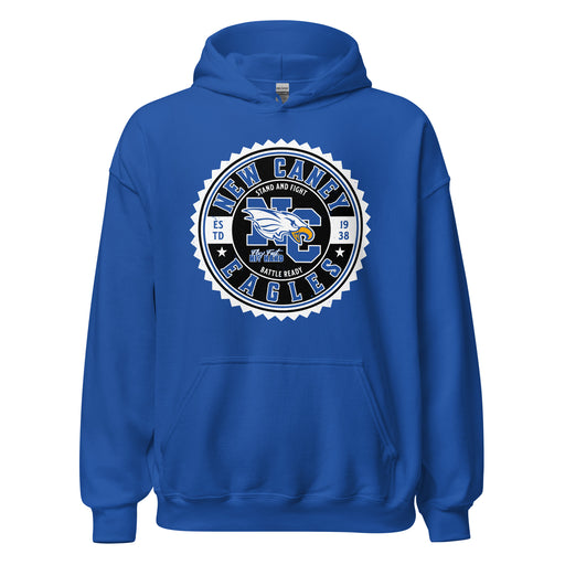 New Caney High School Eagles Royal Blue Classic Unisex Hoodie 203