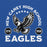 Close-up view of New Caney High School Eagles Royal Blue Classic Unisex Hoodie 208