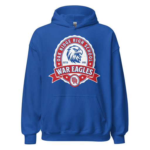 Oak Ridge High School War Eagles Royal Blue Classic Unisex Hoodie 212