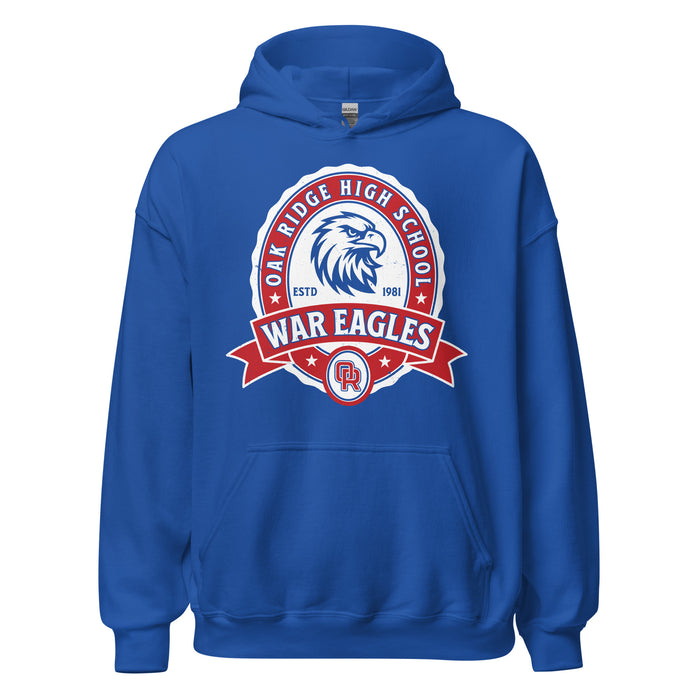 Oak Ridge High School War Eagles Royal Blue Classic Unisex Hoodie 212