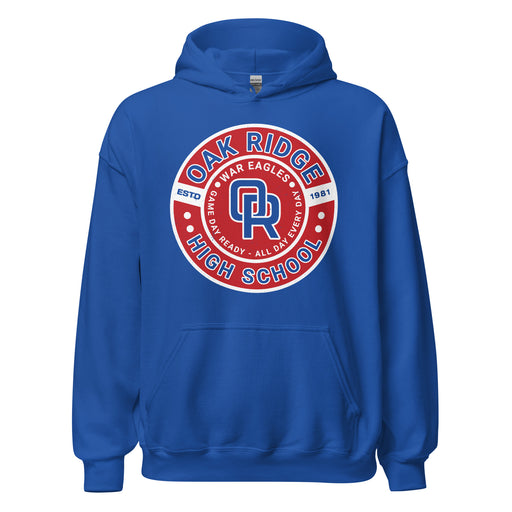 Oak Ridge High School War Eagles Royal Blue Classic Unisex Hoodie 239