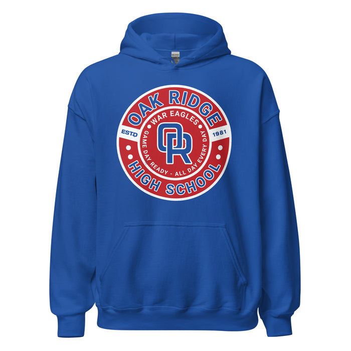 Oak Ridge High School War Eagles Royal Blue Classic Unisex Hoodie 239