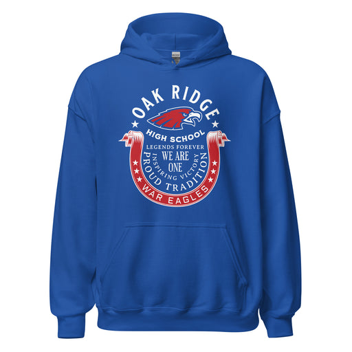 Oak Ridge High School War Eagles Royal Blue Classic Unisex Hoodie 229