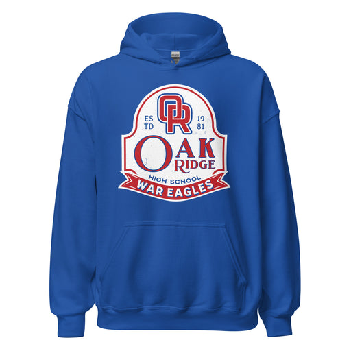 Oak Ridge High School War Eagles Royal Blue Classic Unisex Hoodie 219