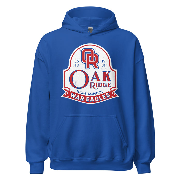 Oak Ridge High School War Eagles Royal Blue Classic Unisex Hoodie 219