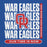Close-up view of Oak Ridge High School War Eagles Royal Blue Classic Unisex Hoodie 235