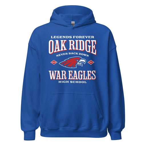 Oak Ridge High School War Eagles Royal Blue Classic Unisex Hoodie 230