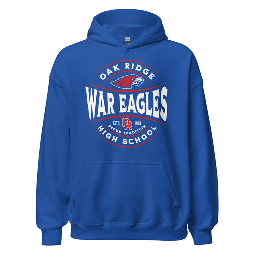 Oak Ridge High School War Eagles Royal Blue Classic Unisex Hoodie 218