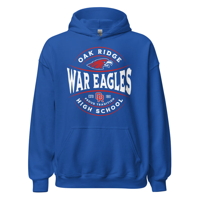 Oak Ridge High School War Eagles Royal Blue Classic Unisex Hoodie 218