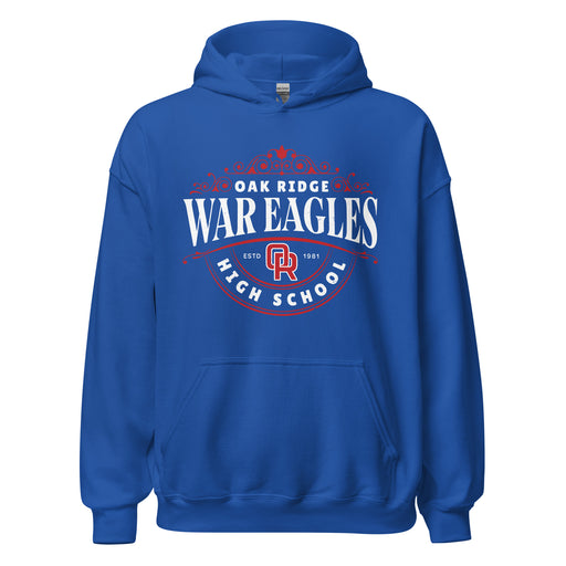 Oak Ridge High School War Eagles Royal Blue Classic Unisex Hoodie 211