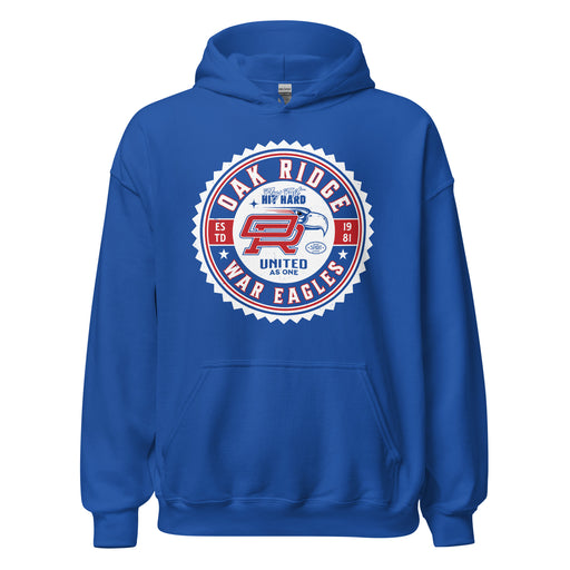 Oak Ridge High School War Eagles Royal Blue Classic Unisex Hoodie 203