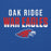 Close-up view of Oak Ridge High School War Eagles Royal Blue Classic Unisex Hoodie 024