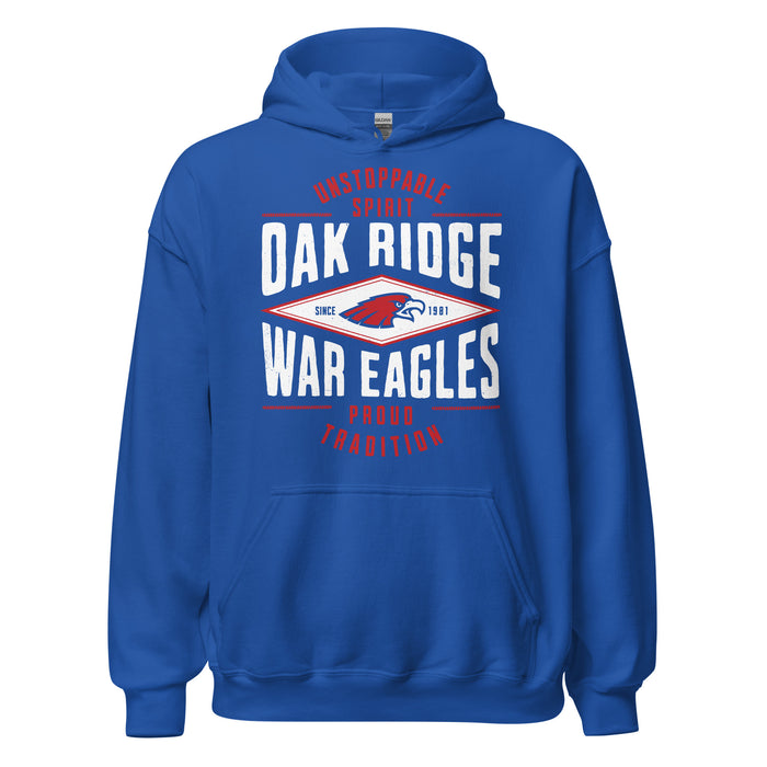 Oak Ridge High School War Eagles Royal Blue Classic Unisex Hoodie 210