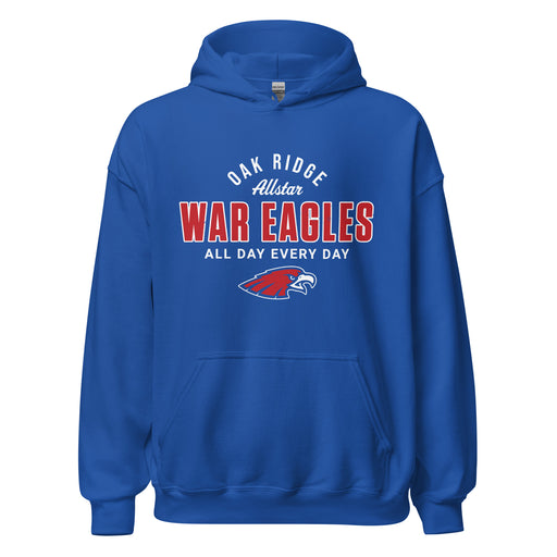 Oak Ridge High School War Eagles Royal Blue Classic Unisex Hoodie 040