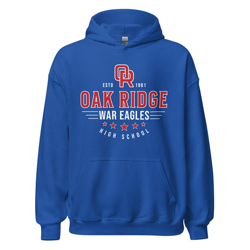 Oak Ridge High School War Eagles Royal Blue Classic Unisex Hoodie 217