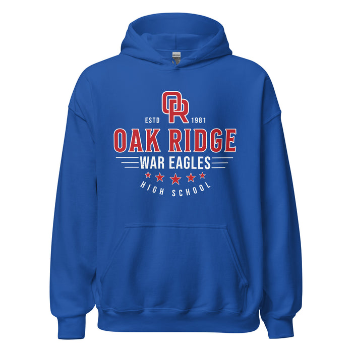 Oak Ridge High School War Eagles Royal Blue Classic Unisex Hoodie 217