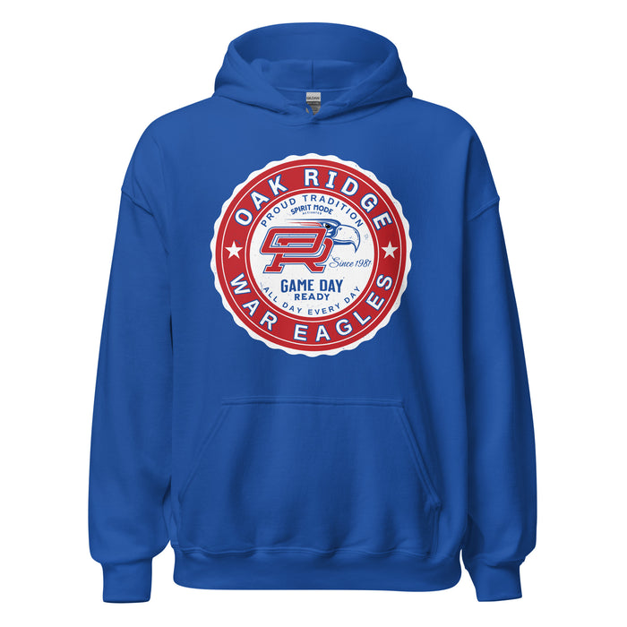 Oak Ridge High School War Eagles Royal Blue Classic Unisex Hoodie 216
