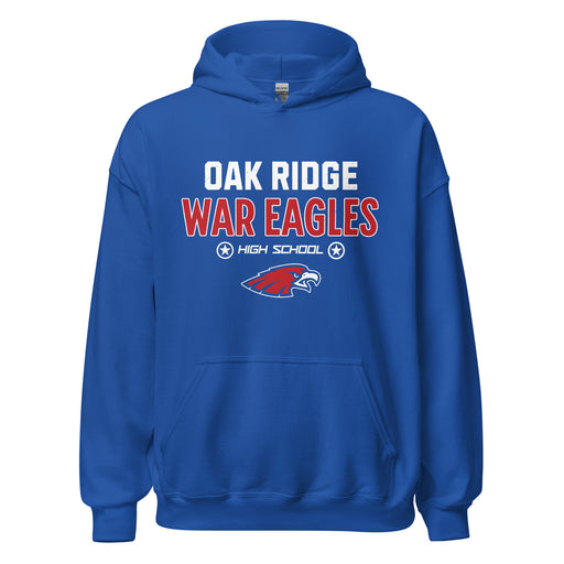 Oak Ridge High School War Eagles Royal Blue Classic Unisex Hoodie 003