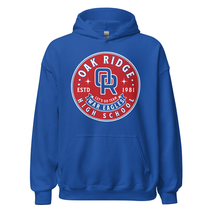 Oak Ridge High School War Eagles Royal Blue Classic Unisex Hoodie 215