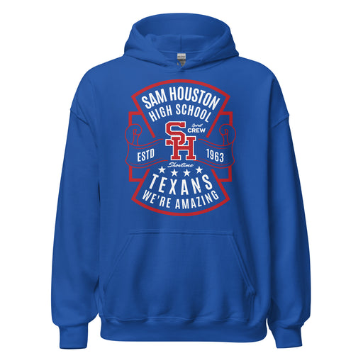 Sam Houston High School Texans Royal Blue Classic Unisex Hoodie 207