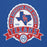 Close-up view of Sam Houston High School Texans Royal Blue Classic Unisex Hoodie 212