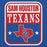 Close-up view of Sam Houston High School Texans Royal Blue Classic Unisex Hoodie 001