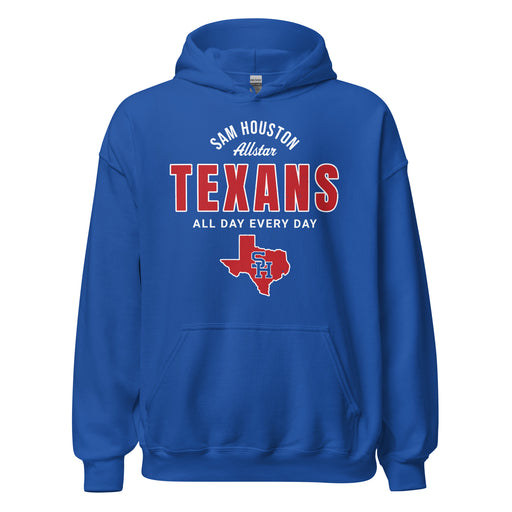 Sam Houston High School Texans Royal Blue Classic Unisex Hoodie 040