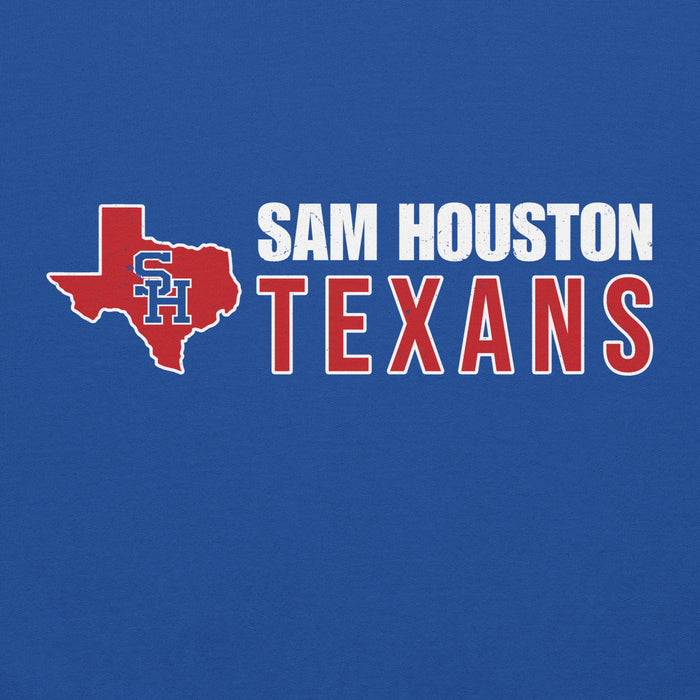 Back view of Sam Houston High School Texans Royal Blue Classic Unisex Hoodie 200