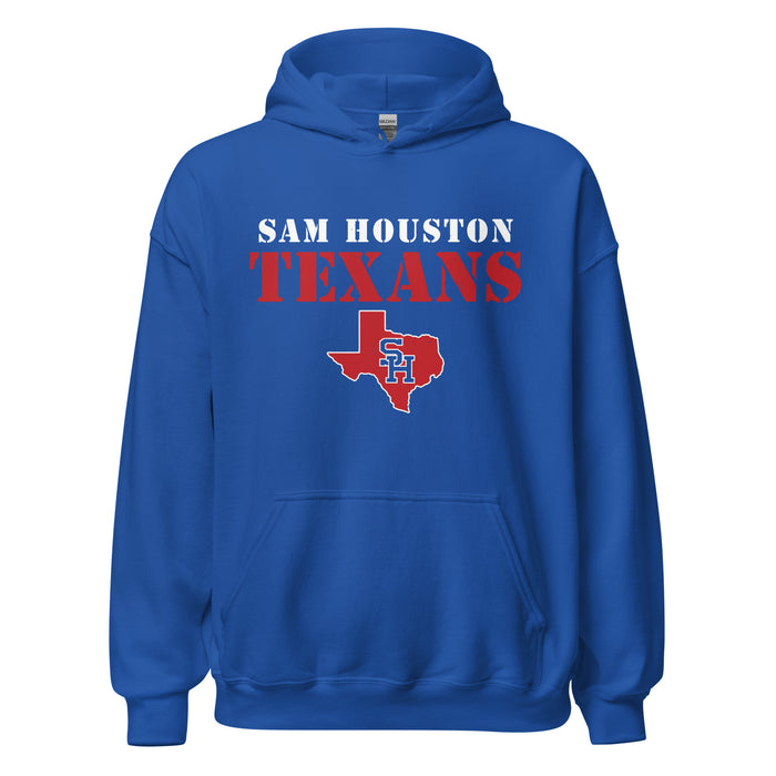 Sam Houston High School Texans Royal Blue Classic Unisex Hoodie 017