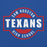Close-up view of Sam Houston High School Texans Royal Blue Classic Unisex Hoodie 011