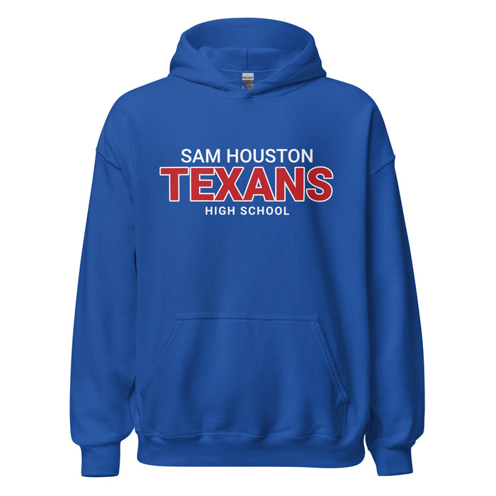 Sam Houston High School Texans Royal Blue Classic Unisex Hoodie 002