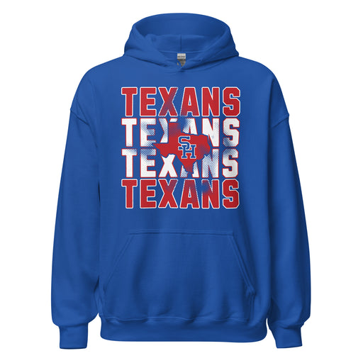 Sam Houston High School Texans Royal Blue Classic Unisex Hoodie 233
