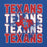 Close-up view of Sam Houston High School Texans Royal Blue Classic Unisex Hoodie 233
