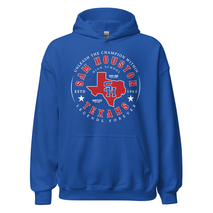 Sam Houston High School Texans Royal Blue Classic Unisex Hoodie 214