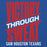 Close-up view of Sam Houston High School Texans Royal Blue Classic Unisex Hoodie 241