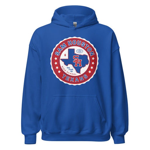 Sam Houston High School Texans Royal Blue Classic Unisex Hoodie 216