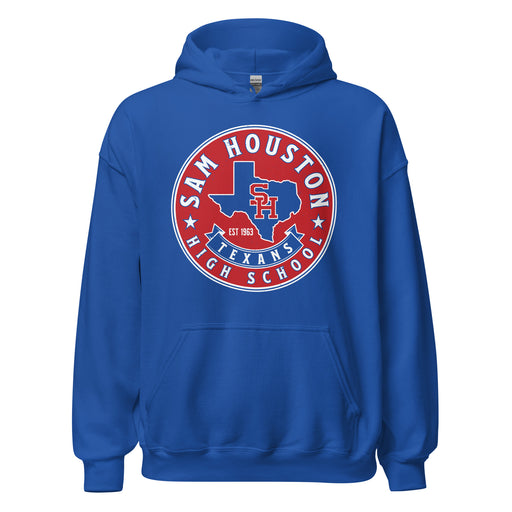 Sam Houston High School Texans Royal Blue Classic Unisex Hoodie 215