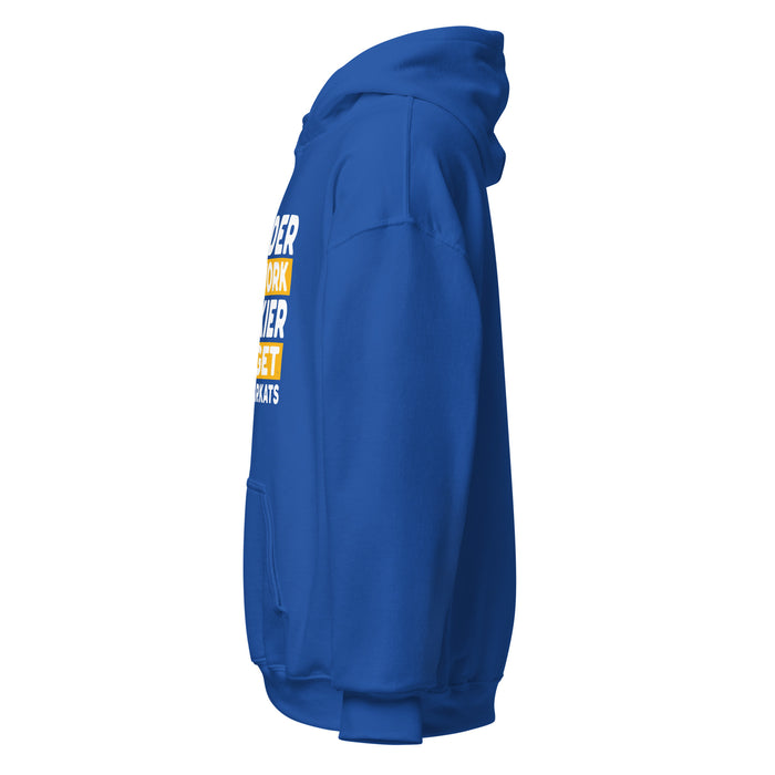 Side view of Klein High School Bearkats Royal Blue Classic Unisex Hoodie 238
