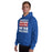 Man wearing Duncanville High School Panthers Royal Blue Classic Unisex Hoodie 231