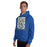Man wearing Klein High School Bearkats Royal Blue Classic Unisex Hoodie 236