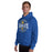 Man wearing Klein High School Bearkats Royal Blue Classic Unisex Hoodie 218