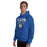 Man wearing Klein High School Bearkats Royal Blue Classic Unisex Hoodie 003