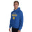 Man wearing Klein High School Bearkats Royal Blue Classic Unisex Hoodie 040