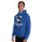 Man wearing New Caney High School Eagles Royal Blue Classic Unisex Hoodie 228