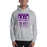 A man wearing a Klein Cain High School Hurricanes Sport Grey Classic Hoodie 01