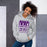 Woman wearing a Klein Cain High School Hurricanes Sport Grey Classic Hoodie 01